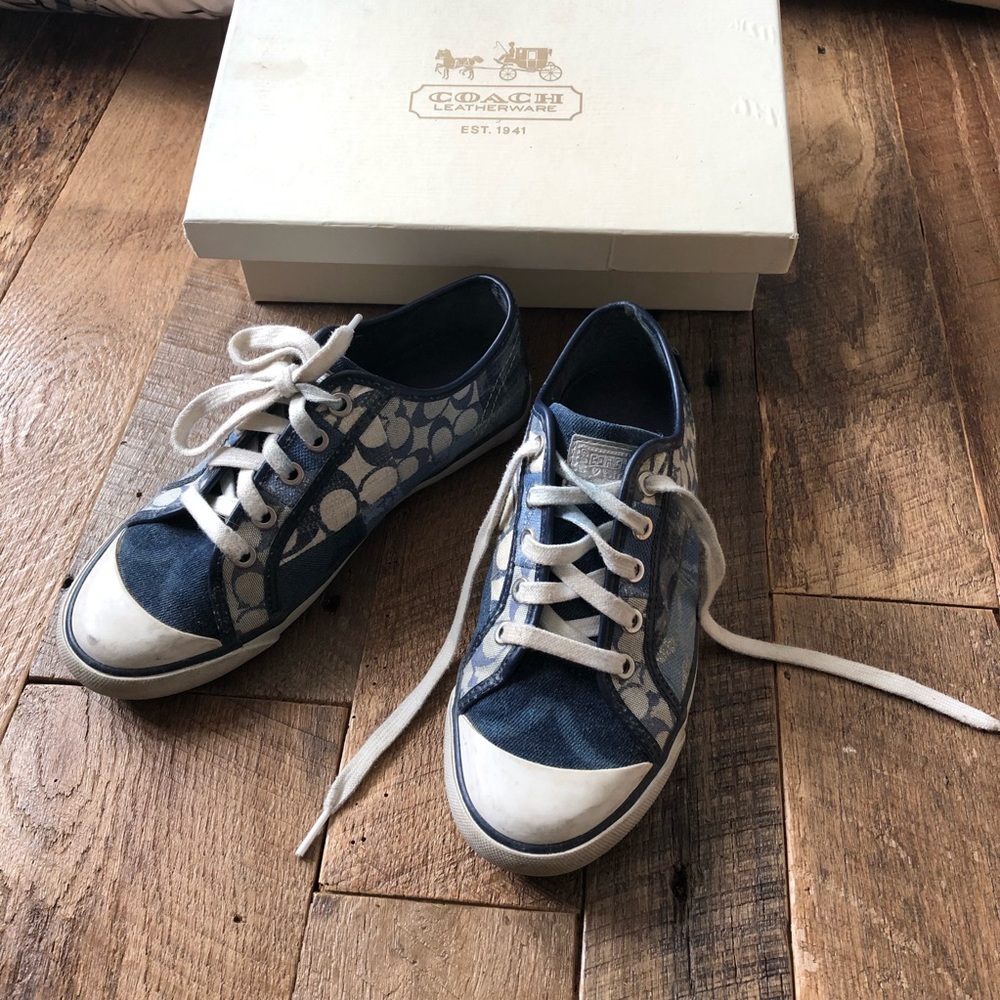 Blue Poppy coach size 7 M tennis shoes